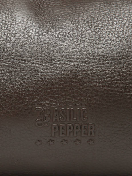 Handtas Cow Leder Basilic pepper Bruin cow BCOW22 ander zicht 5